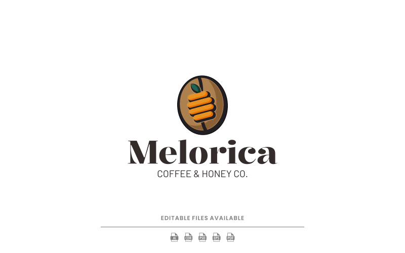 Modern Mascot Honey Logo Design Logo Template