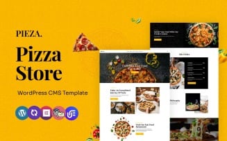 Pieza - Pizza And Fast Food WordPress CMS Elementor Template