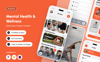 Sejiwa – Mindful Wellness App UI Kit