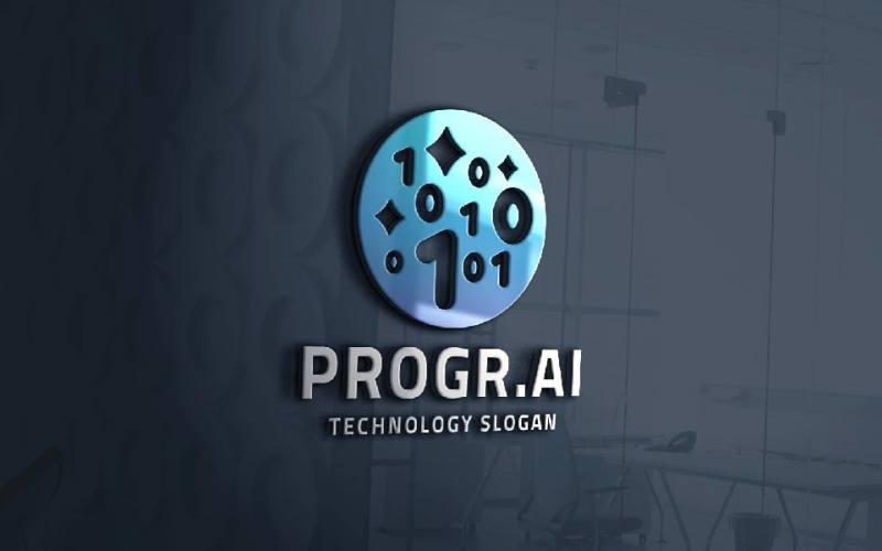 Abstract AI Programming Logo Logo Template