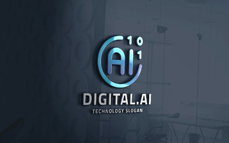 Abstract Digital AI Pro Logo Logo Template