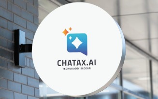 AI Chat Bubble Proffesional Logo