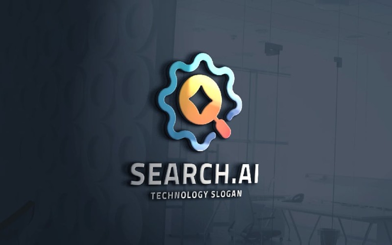 AI Search Engine Pro Logo Logo Template