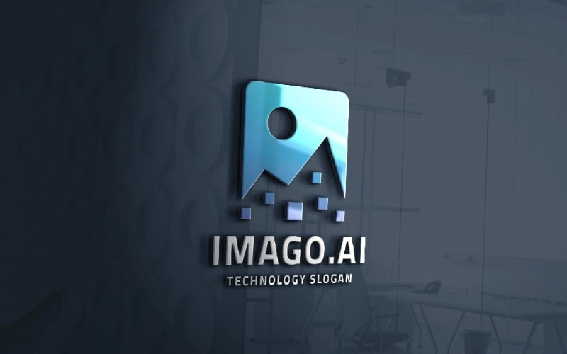 Digital Image and AI Logo Logo Template