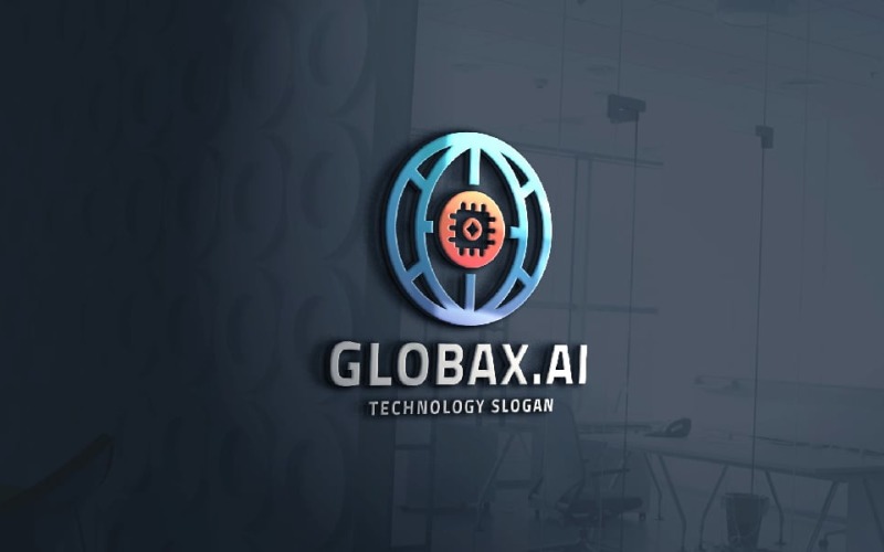 Global AI Technology Logo Logo Template