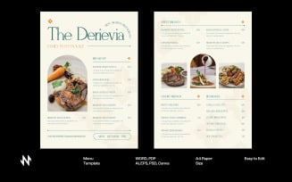 Gourmet Restaurant Menu Template