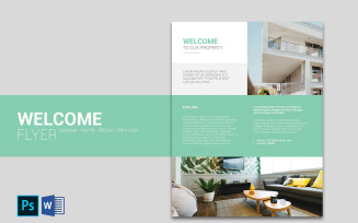 Home Rental Welcome Flyer Template