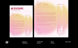 Modern Gradient Letterhead