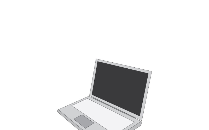 Modern Isometric Laptop Computer Vector Icon Vector Graphic