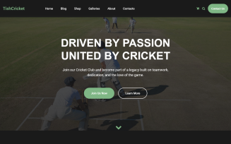 TishCricket - Cricket Club WordPress Theme