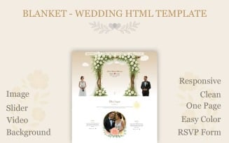 Blanket – Elegant Wedding & Event HTML5 Template
