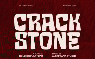 Crack Stone - Display Font