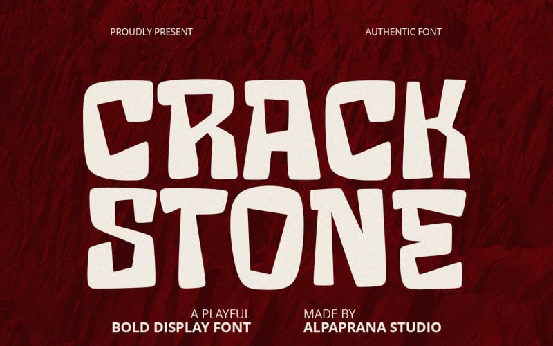 Crack Stone - Display Font