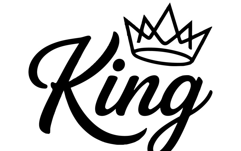 Crown silhouette vector art design Illustration