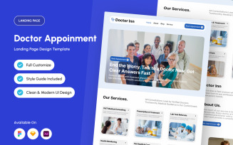 DoctorInn - Doctor Appointment Landing Page Design Template
