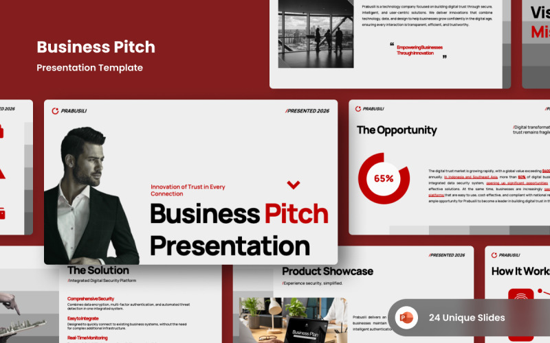 Business Pitch Deck PowerPoints PowerPoint Template