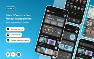ConTrack – Smart Construction App UI Kit