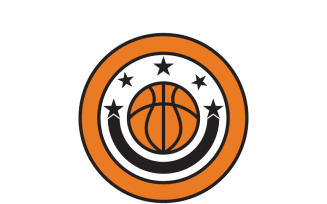 Customizable Basketballl Logo Template