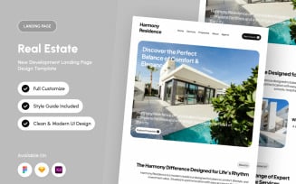 Harmony Residence – Real Estate Landing Page