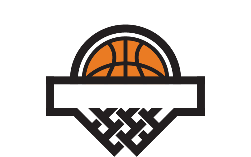 Minimalist Basketball Logo Template
