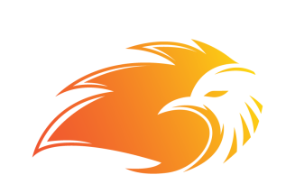 Minimalist Eagle Logo Template Design