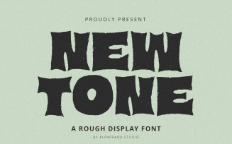 New Tone - Rough Display Font
