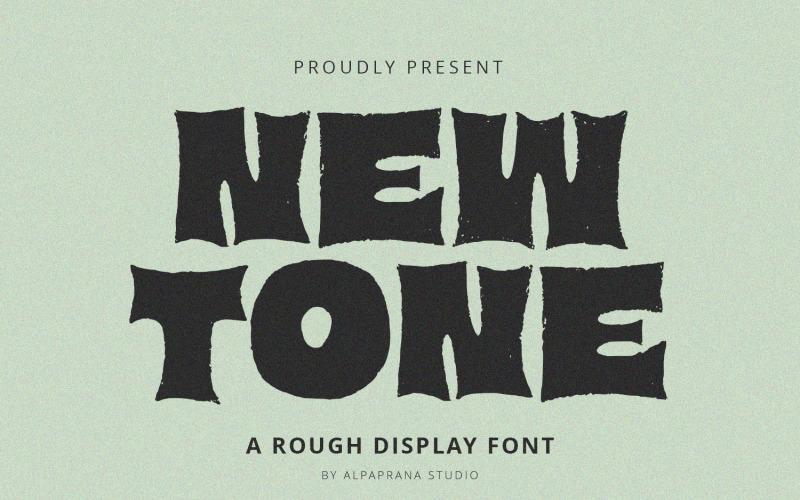 New Tone - Rough Display Font