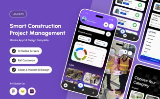 Projekta – Construction Project App UI Kit