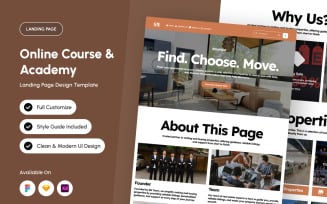 StayNest – Real Estate Landing Page