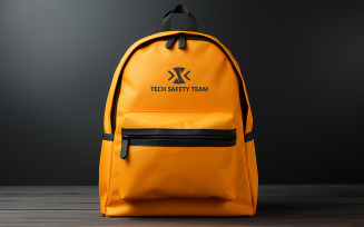 Backpack Mockup PSD Template for Product Branding and Apparel Design Presentation