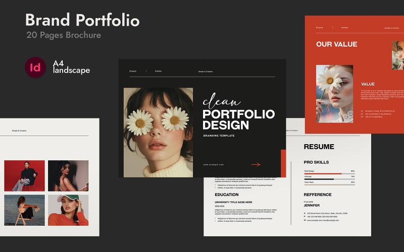 Brand Portfolio Landscape Template Corporate Identity