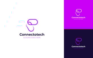 Chain Connect logo design template