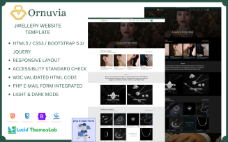 Ornuvia – Luxury Jewelry and Accessories HTML Template