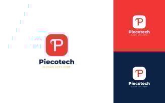 Piecotect - Letter P logo Design Template