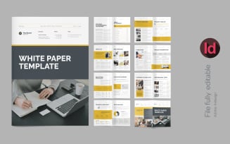 Whitepaper Template, Business Whitepaper Template Design