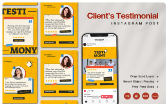 Agency's Client Testimonial Instagram Post