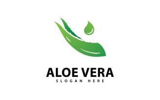 Aloe Vera Logo Design Template V2