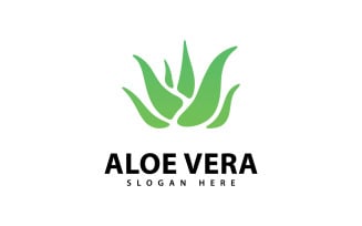Aloe Vera Logo Design Template V3