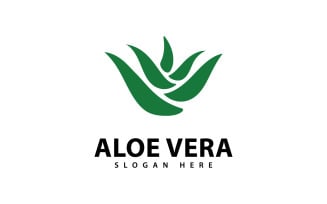 Aloe Vera Logo Design Template V5