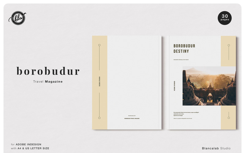 BOROBUDUR Travel Magazine Template