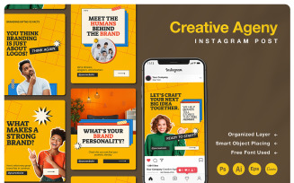 Creative Agency Content Ads Instagram Post