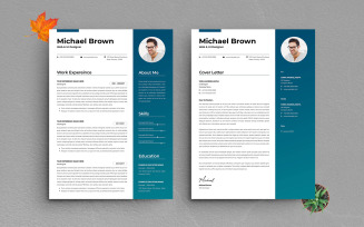 Creative Resume and Cover Letter Template Design for Graphic Designers