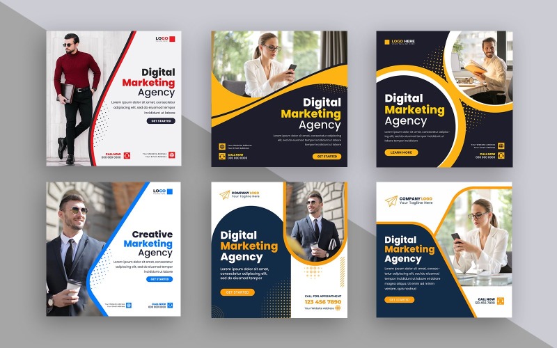 Digital Marketing Agency Instagram Post Ver-7 Social Media