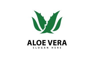 Aloe Vera Logo Design Template 6