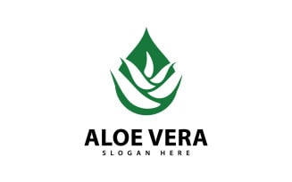 Aloe Vera Logo Design Template V11