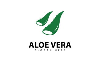 Aloe Vera Logo Design Template V8