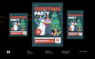 Cheerful Christmas Party Flyer