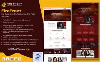 FireFront – Fire Department and Rescue Services HTML Template