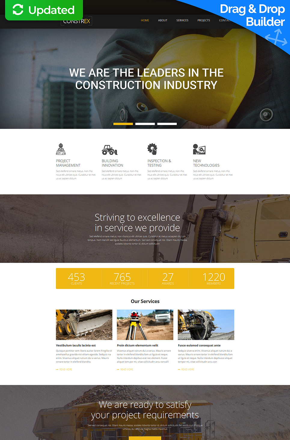 Architecture Responsive Moto CMS 3 Template New Screenshots BIG