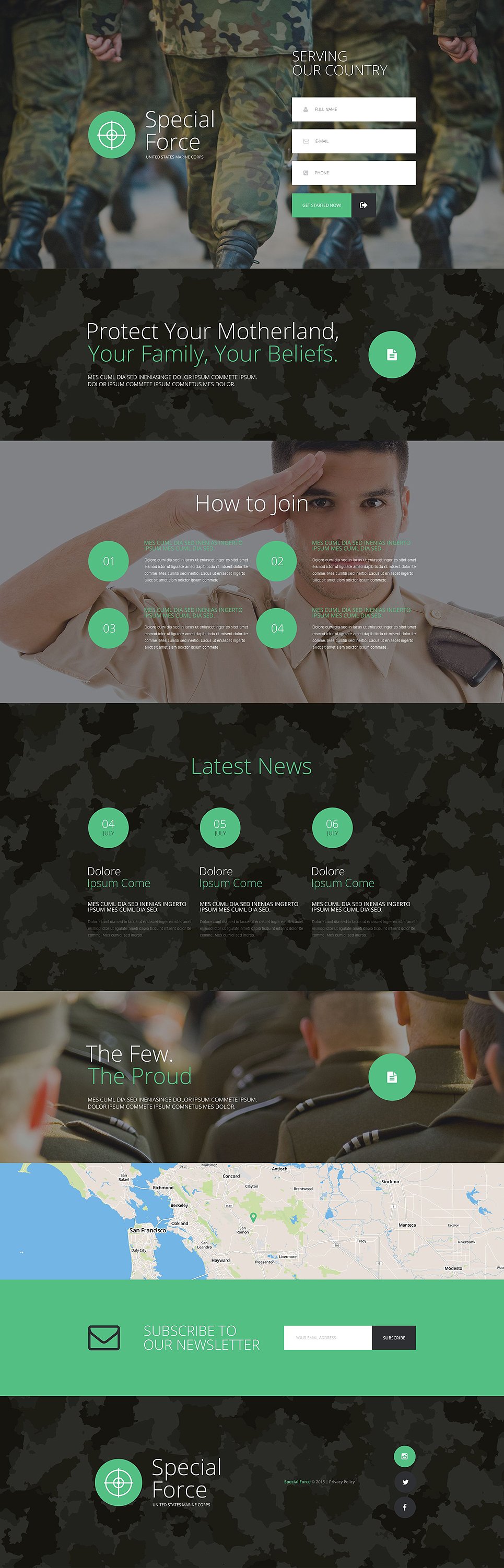 Army Responsive Landing Page Template New Screenshots BIG